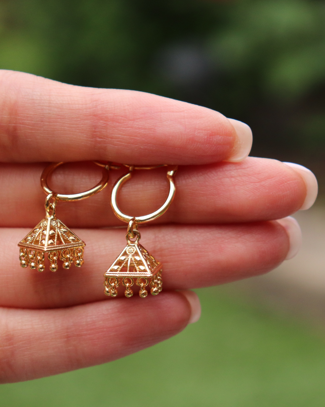 Temple Light Jhumka